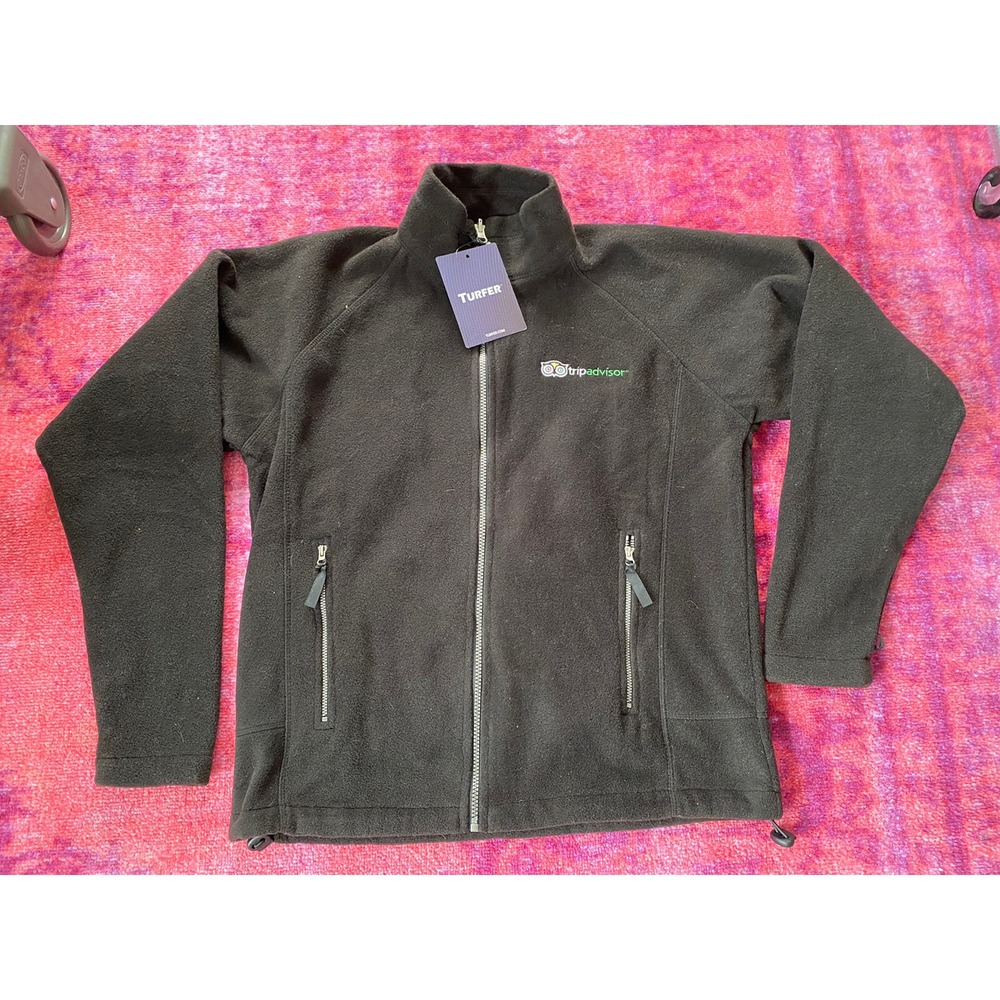 TripAdvisor‎ Turfer NWT Men's Logo Zip Up Fleece Size Small
